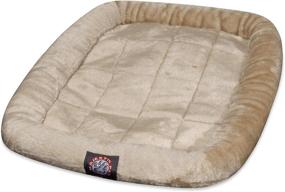 img 4 attached to 🐾 Comfortable and Stylish Charcoal Crate Pet Bed Mat by Majestic Pet Products