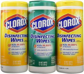 img 2 attached to 🍋 Clorox Lemon Fresh & Fresh Scent Wet Wipes - 3 Count