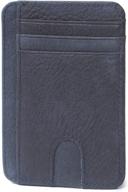minimalist credit blocking leather wallets men's accessories logo