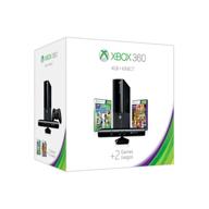 xbox 360 4gb kinect holiday value bundle with kinect sports: season two and kinect adventures logo