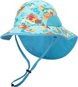 img 4 attached to ☀️ Sunarra Toddler Summer Safari Animal Boys' Hats & Caps: Stylish Accessories for Your Little Adventurer!