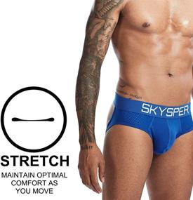 img 3 attached to 🩲 SKYSPER Men's Jockstrap: Breathable Mesh Cotton Jock Straps for Ultimate Comfort and Support