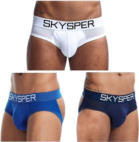 img 4 attached to 🩲 SKYSPER Men's Jockstrap: Breathable Mesh Cotton Jock Straps for Ultimate Comfort and Support