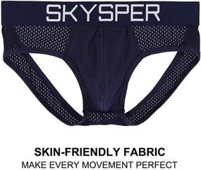 img 1 attached to 🩲 SKYSPER Men's Jockstrap: Breathable Mesh Cotton Jock Straps for Ultimate Comfort and Support