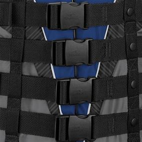 img 2 attached to 🌊 O'Neill Men's Superlite USCG Life Vest, Pacific Smoke Black White, XXL