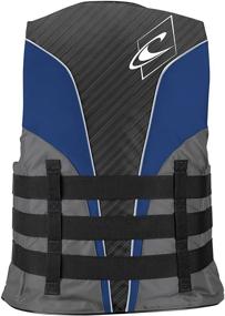 img 3 attached to 🌊 O'Neill Men's Superlite USCG Life Vest, Pacific Smoke Black White, XXL