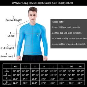 img 3 attached to OMGear Surfing Rashguard Swimsuit Sleeve Sports & Fitness in Water Sports