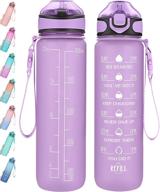 💧 32oz straw water bottle with time marker & buckle strap - motivational hydration tracker, leak-proof bpa-free tritan, ideal for fitness, gym, camping, and outdoor sports логотип