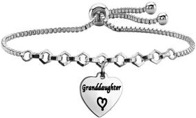 img 4 attached to FEELMEM Granddaughter Bracelet Grandaughters Grandmother