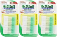 🦷 convenient 3-pack of gum soft-picks (80 ct) for easy oral care logo