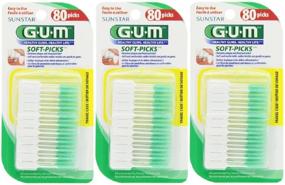 img 1 attached to 🦷 Convenient 3-Pack of GUM Soft-Picks (80 CT) for Easy Oral Care