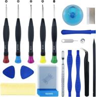 🔧 iqians iphone repair tool kit - 21 pcs screwdriver set with spudger, tweezers, and magnetizer - compatible with iphone 12/11/max/xs/xr/8 plus/7 plus/6s/5/4, ipad pro/air/mini, ipod logo