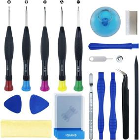 img 4 attached to 🔧 IQIANS iPhone Repair Tool Kit - 21 PCS Screwdriver Set with Spudger, Tweezers, and Magnetizer - Compatible with iPhone 12/11/Max/XS/XR/8 Plus/7 Plus/6S/5/4, iPad Pro/Air/Mini, iPod
