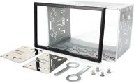 🚗 vanku double din installation mounting kit - universal metal fitting cage for 2 din car stereo radio logo