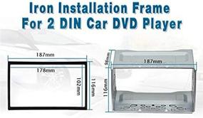 img 3 attached to 🚗 Vanku Double Din Installation Mounting Kit - Universal Metal Fitting Cage for 2 DIN Car Stereo Radio