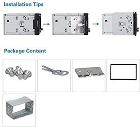 img 2 attached to 🚗 Vanku Double Din Installation Mounting Kit - Universal Metal Fitting Cage for 2 DIN Car Stereo Radio