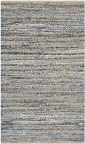 img 3 attached to 🏖️ Safavieh Cape Cod Collection Handmade Coastal Braided Jute Area Rug, 3' x 5', Natural/Blue