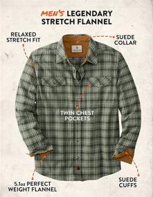 img 1 attached to 👕 Legendary Whitetails Heather Flannel XXX Large Men's Clothing: Stylish and Comfortable Shirts for the Modern Man