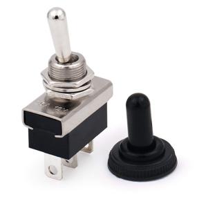 img 1 attached to 🚗 Baomain Car Toggle Switch SPDT ON-OFF 3 Pin 2 Position 12V 25A with Weatherproof Cover for Automotive Use