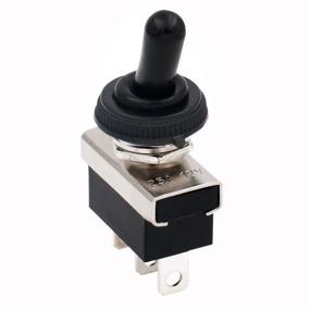 img 4 attached to 🚗 Baomain Car Toggle Switch SPDT ON-OFF 3 Pin 2 Position 12V 25A with Weatherproof Cover for Automotive Use