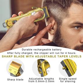 img 1 attached to 🔋 SURKER Hair Clippers for Men: Professional Rechargeable Cordless Trimmer for Hair, Beard, and Grooming - Barber Kit Machine with Quiet Operation