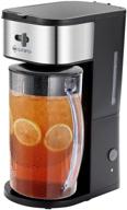 ☕ efficient and versatile litifo iced tea maker and iced coffee maker with taste customization – 3-quart pitcher, sliding strength selector, stainless steel decoration, black логотип