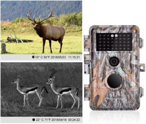 img 2 attached to 📸 2-Pack Game Trail Deer Cameras - 24MP 1296P H.264 MP4 Video - No Glow Wildlife Hunting Cams with Night Vision - Motion Activated - Waterproof & Password Protected - Photo & Video Mode - Time Lapse & Time Stamp