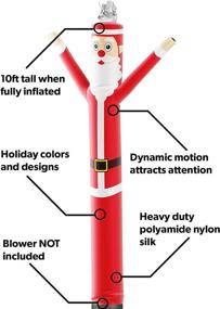 img 1 attached to 🎅 Holiday-Themed 10-Foot Tall Inflatable Tube Man Attachment by LookOurWay (No Blower)