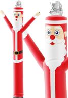 🎅 holiday-themed 10-foot tall inflatable tube man attachment by lookourway (no blower) logo
