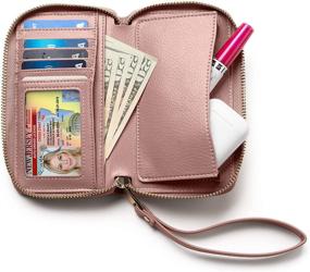 img 2 attached to Claasico Womens Wristlet Receipt Organizer Women's Handbags & Wallets for Wallets