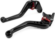 🔧 high-quality black short brake clutch levers for kawasaki ninja 250r 08-12, ninja 300r z300 13-18, ninja 400 z400 18-20, z250/sl 16-17, z125 pro 17-20, klx125 10-16, klx250/d-tracker 08-16, klx150s 09-13, ninja 125 2019, versys 300x 17-20 logo