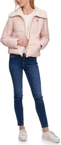 img 1 attached to Levis Womens Quilted Sherpa Puffer Women's Clothing for Coats, Jackets & Vests