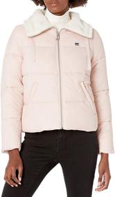 img 4 attached to Levis Womens Quilted Sherpa Puffer Women's Clothing for Coats, Jackets & Vests