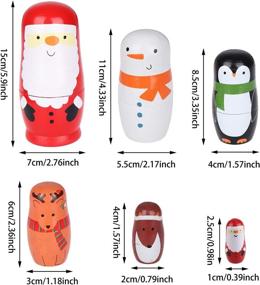 img 3 attached to Versatile Aliyaduo Matryoshka Christmas 🎃 Decoration: Perfect for Halloween and Beyond