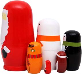 img 1 attached to Versatile Aliyaduo Matryoshka Christmas 🎃 Decoration: Perfect for Halloween and Beyond