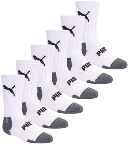 img 4 attached to PUMA Boys' Pack of 6 Crew Cut Socks for Enhanced SEO