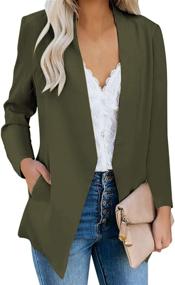 img 4 attached to 👩 GRAPENT Women's Business Cardigan: Stylish Outerwear for Suiting & Blazers