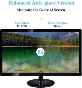 img 1 attached to 🖥️ 24-Inch Monitor Screen Protector with Blue Light Filter - FORITO Eye Protection, Anti Glare & Blue Light Blocking Screen Protector for 16:9 Desktop Monitor