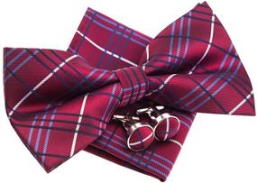 img 3 attached to Retreez Tartan Styles Microfiber Pre Tied Men's Accessories