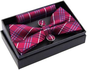 img 2 attached to Retreez Tartan Styles Microfiber Pre Tied Men's Accessories