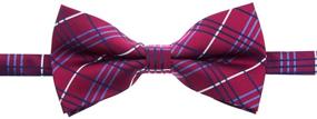 img 1 attached to Retreez Tartan Styles Microfiber Pre Tied Men's Accessories