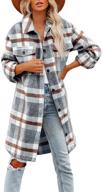 brushed shacket peacoat oversized jackets women's clothing in coats, jackets & vests logo