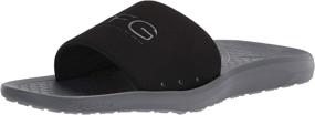 img 4 attached to Columbia Yachtrocker Slide Black Graphite Men's Shoes and Athletic