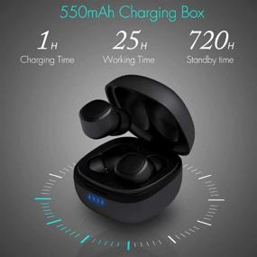 img 3 attached to 🎧 Отличные беспроводные наушники Bluetooth: 52-часовая батарея, IPX6 защита от воды, высокий бас и качество звука.