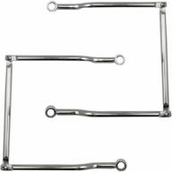 🛵 hanswd chrome saddlebag support bars brackets for suzuki, yamaha, kawasaki - enhanced seo logo