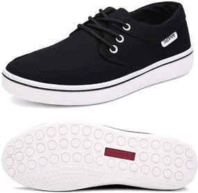 img 4 attached to Canvas Fashion Sneakers Breathable Classic Men's Shoes for Fashion Sneakers