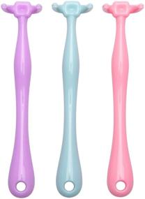 img 4 attached to 🌈 3-Pack Colorful Interdental Brush and Floss Picks Set for Eco-Friendly Teeth Cleaning - Ideal for Adults and Children, Unflavored, Reusable Dental Floss Handle with NO-Waste Design