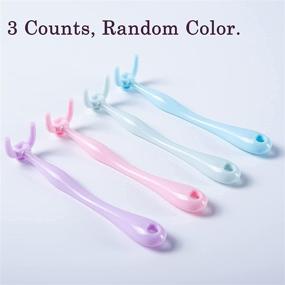 img 3 attached to 🌈 3-Pack Colorful Interdental Brush and Floss Picks Set for Eco-Friendly Teeth Cleaning - Ideal for Adults and Children, Unflavored, Reusable Dental Floss Handle with NO-Waste Design