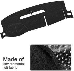 img 2 attached to 🚘 EONLION Dashboard Cover Mat for Chevrolet Suburban/Tahoe 2007-2013, Avalanche Silverado 1500 LTZ 2007-2013, GMC Yukon 2007-2014 - Black