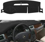 🚘 eonlion dashboard cover mat for chevrolet suburban/tahoe 2007-2013, avalanche silverado 1500 ltz 2007-2013, gmc yukon 2007-2014 - black logo